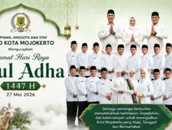 Pimpinan Bersama Anggota DPRD Kota Mojokerto Mengucapkan Selamat Hari Raya Idul Adha 1447 H