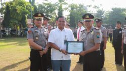 Kapolres Jombang Pimpin Upacara Penyerahan Hadiah Lomba Hari Bhayangkara ke-80
