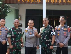 Kapolres Mojokerto Jalin Silaturahmi dengan Denpom V/2, Perkuat Sinergi TNI-Polri Jaga Kondusivitas Daerah