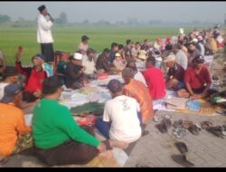 Bancaan Sawah Usai Tanam, Warga Dusun Lemiring Berdoa untuk Panen Melimpah dan Keselamatan Desa