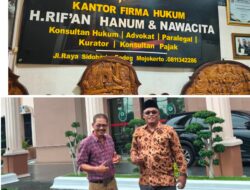 Dugaan SHM Dijadikan Agunan Tanpa Persetujuan, H. Rif’an Hanum Kuasa Hukum M.Alvin Basyarudin Gugat BRI ke PN Mojokerto