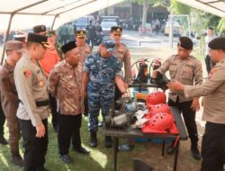 Perkuat Kolaborasi Hadapi Kekeringan dan Karhutla, Polres Jombang Gelar Apel Siaga Bencana