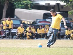 Meriahkan HUT Ke-81 Kemerdekaan RI, Polres Jombang Gelar Turnamen Mini Soccer Bersarung