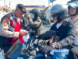Polres Mojokerto Bagikan 150 Bendera Merah Putih Jelang HUT ke-81 RI