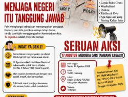 Polres Mojokerto Imbau PMII Sampaikan Aspirasi Secara Tertib, Momentum HUT RI Tetap Kondusif