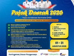 Pemprov Jatim Beri Keringanan Pajak Kendaraan Selama Agustus 2026, Bapenda Mojokerto Ajak Masyarakat Manfaatkan Program