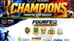 Meriahkan HUT RI Ke 81, PWI Mojokerto Hadirkan Fourfeo Mini Soccer dan Laga Eksibisi