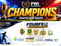 Meriahkan HUT RI Ke 81, PWI Mojokerto Hadirkan Fourfeo Mini Soccer dan Laga Eksibisi