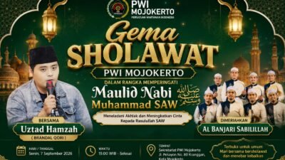 Maulid Nabi 1448 H, PWI Mojokerto Raya Hadirkan Gema Sholawat dan Tausiah