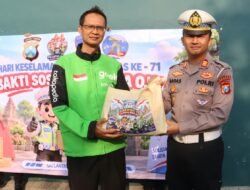 Jelang Hari Lantas Bhayangkara ke-71, Satlantas Polres Mojokerto Pererat Sinergi Bersama Komunitas Ojol