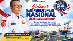 Dinas Perumahan Rakyat, Kawasan Permukiman dan Perhubungan (DPRKP2) Kabupaten Mojokerto Mengucapkan Selamat Hari Perhubungan Nasional 2026