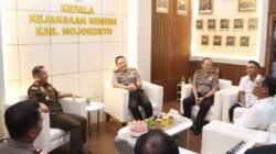 Kapolres Mojokerto Perkuat Kolaborasi APH, Sambangi Kejaksaan dan Pengadilan Negeri