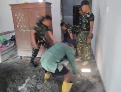 TNI Manunggal Membangun Desa (TMMD) ke-130: Wujud Nyata Kemanunggalan, Satgas TMMD dan Warga Gotong Royong Bedah RTLH di Desa Klitih, Jombang