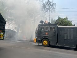 Call Center 110 Polres Mojokerto Gerak Cepat Tangani Kebakaran Bengkel Tambal Ban di Mojosari