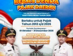 Peringati Hari Pahlawan, Bapenda Kabupaten Mojokerto Bebaskan Denda Pajak Daerah hingga Akhir 2026