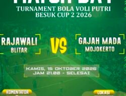 Turnamen Besuk Cup ll 2026 Bergulir, 32 Tim Voli Putri Berebut Hadiah Rp30 Juta Sekaligus Galang Dana Pembangunan Masjid
