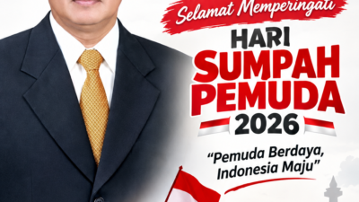 H.Hery Suyatnoko S.E., Anggota DPRD Kabupaten Mojokerto Mengucapkan Selamat Memperingati Hari Sumpah Pemuda